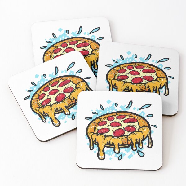 Item preview, Melting Cheese Pepperoni Pizza Art designed and sold by ZetaDream.