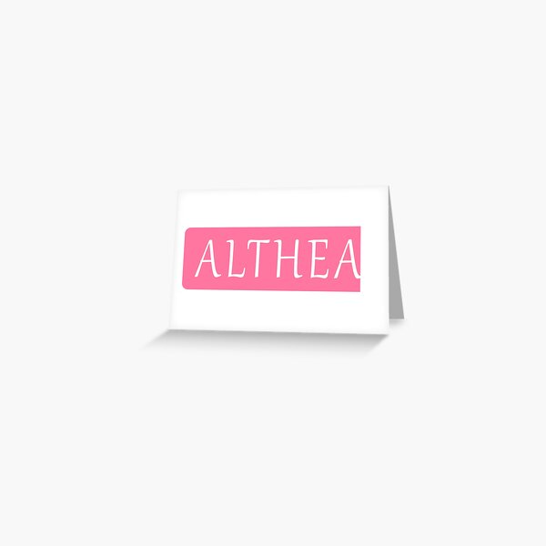 Althea  Name Art Print Personalized Gift