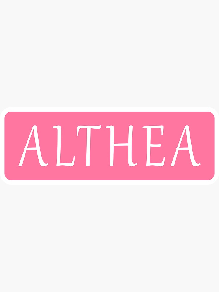 Althea Logo | Name Logo Generator - Candy, Pastel, Lager, Bowling Pin,  Premium Style