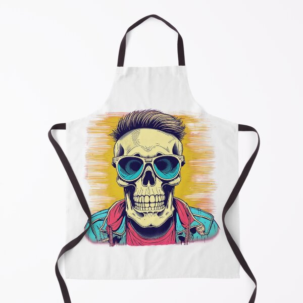 Item preview, portrait of a hipster skeleton, wearing sunglasses designed and sold by DeluxBee.