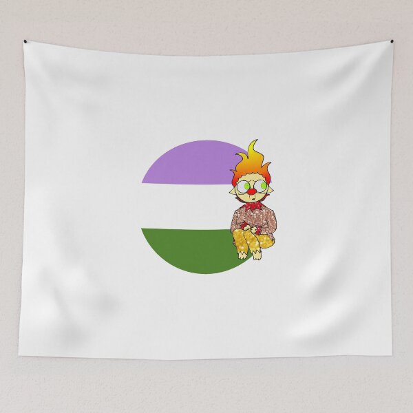 Item preview, Heat Miser Genderqueer Flag designed and sold by TheGothDork.