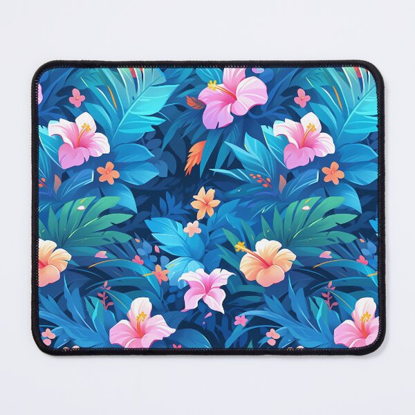 Item preview, Cute Hot Summer Tropical Colorful Flower Pattern - Sunset Beach designed and sold by CozyKawaiiArt.