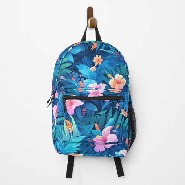Item preview, Cute Hot Summer Tropical Colorful Flower Pattern - Sunset Beach designed and sold by CozyKawaiiArt.