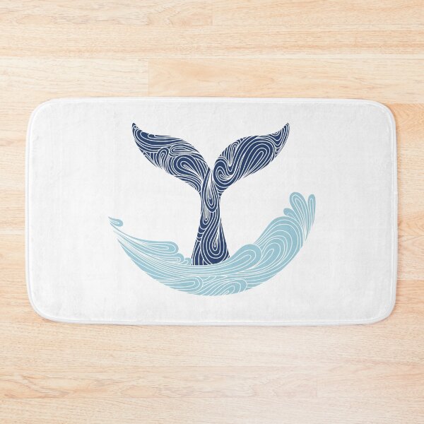 Item preview, Whale tail and wave designed and sold by Viktoriia.