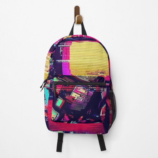Item preview, Retro vintage colorful tv glitch wall pattern designed and sold by TomFrontierArt.