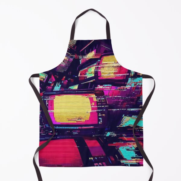Item preview, Retro vintage colorful tv glitch wall pattern designed and sold by TomFrontierArt.