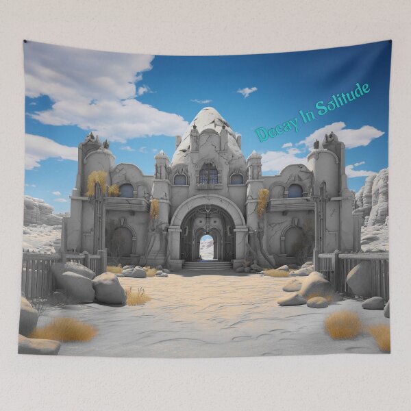 Item preview, Decay in Solitude - Abstract Digital Art - Liminal Abandoned Space designed and sold by liminal-concept.