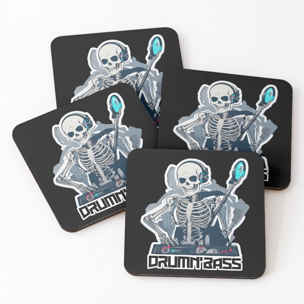 Item preview, Skeletal DJ Drum 'n' Bass: Energetic Sticker Set Showcasing a Skeleton DJ Spinning Drum 'n' Bass Beats, Perfect for Music Lovers and Skeleton Enthusiasts! designed and sold by Koolzilla.