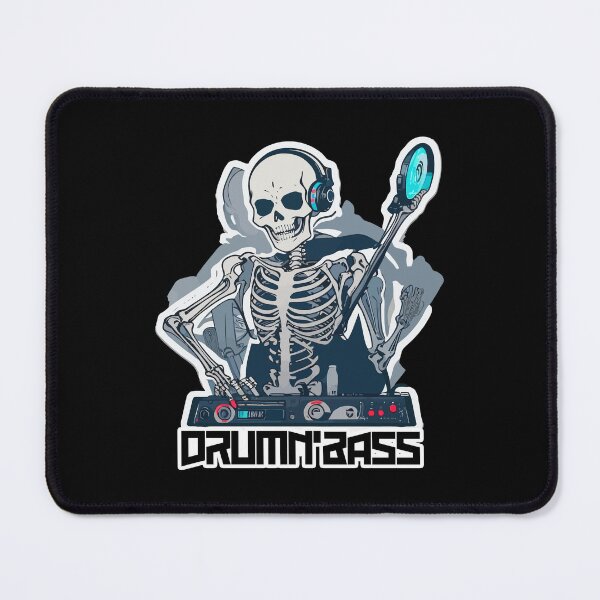 Item preview, Skeletal DJ Drum 'n' Bass: Energetic Sticker Set Showcasing a Skeleton DJ Spinning Drum 'n' Bass Beats, Perfect for Music Lovers and Skeleton Enthusiasts! designed and sold by Koolzilla.