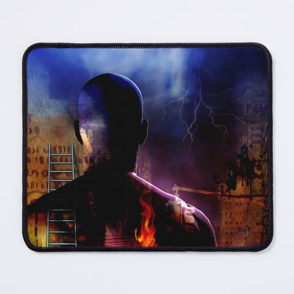Item preview, Man before ladder and symbols designed and sold by rolffimages.