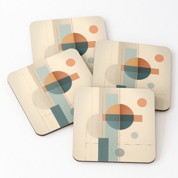 Item preview, Abstract geometric artwork Bauhaus Boho designed and sold by Sara-Design2.