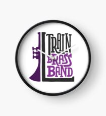 L Train Brass Band Clock