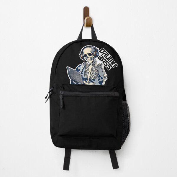 Item preview, rave, edm, jungle, Skeletal DJ Drum 'n' Bass: Energetic Sticker Set Showcasing a Skeleton DJ Spinning Drum 'n' Bass Beats, Perfect for Music Lovers and Skeleton Enthusiasts! designed and sold by Koolzilla.