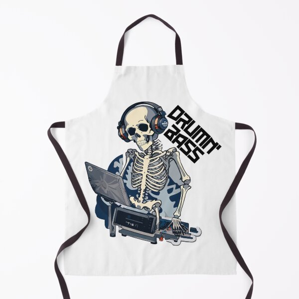 Item preview, rave, edm, jungle, Skeletal DJ Drum 'n' Bass: Energetic Sticker Set Showcasing a Skeleton DJ Spinning Drum 'n' Bass Beats, Perfect for Music Lovers and Skeleton Enthusiasts! designed and sold by Koolzilla.
