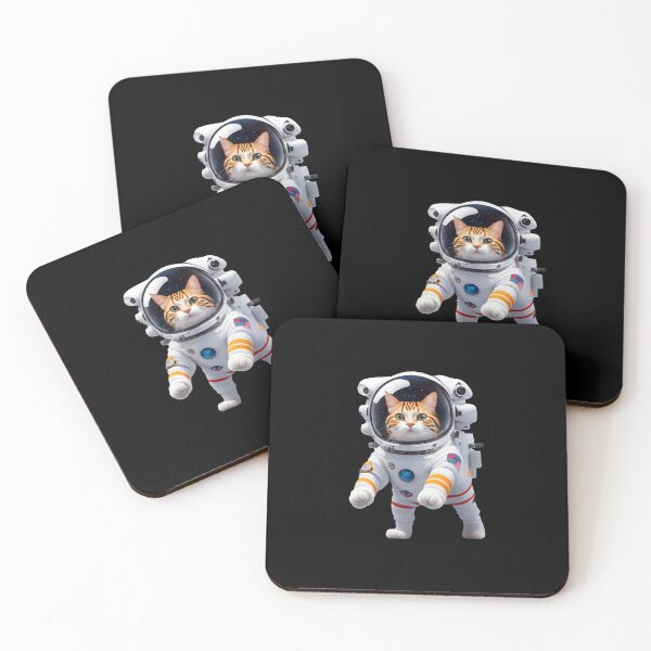 Item preview, CATRONAUT cute cat astronaut space kitten spaceman designed and sold by w1ckerman.