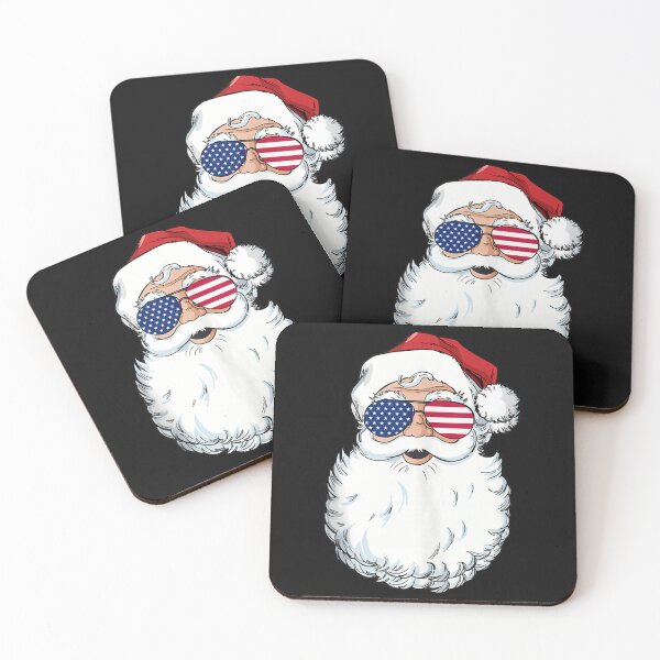 Item preview, Santa Claus Patriotic USA Sunglasses Christmas in July Santa Tank Top designed and sold by wehrweinwil.