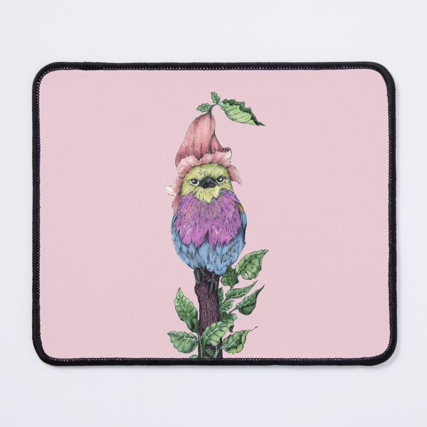 Item preview, Cute Lilac Breasted Roller Bird with with a Flower Hat designed and sold by ReaDillo.