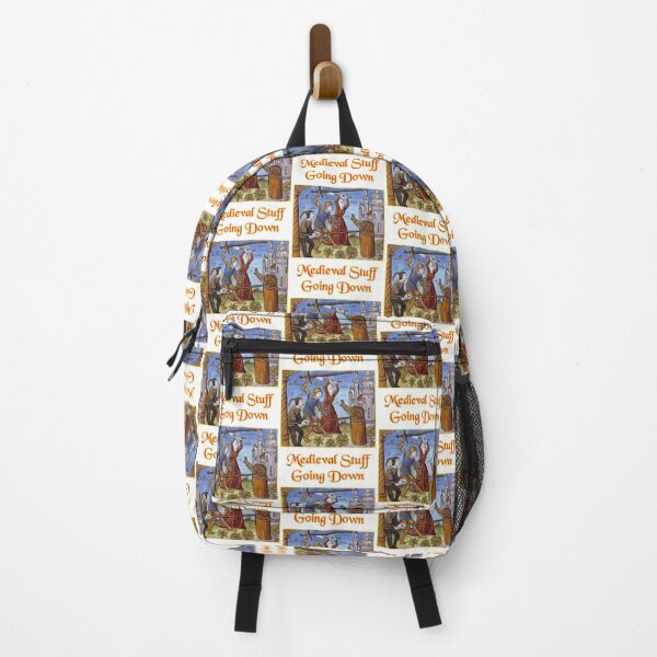 Item preview, 'Medieval Stuff Going Down' Snail Fight Naïve Painting - Medieval Designs Collection designed and sold by Ridiculam Toga.