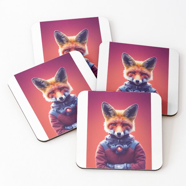 Item preview, Alien fox from another world Graphic  designed and sold by IndianRugCrafts.