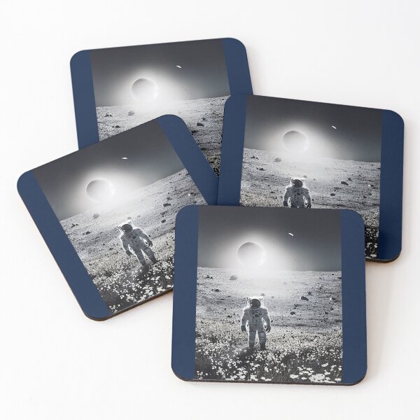 Item preview, Astronaut in the moon planting flowers Graphic  designed and sold by IndianRugCrafts.