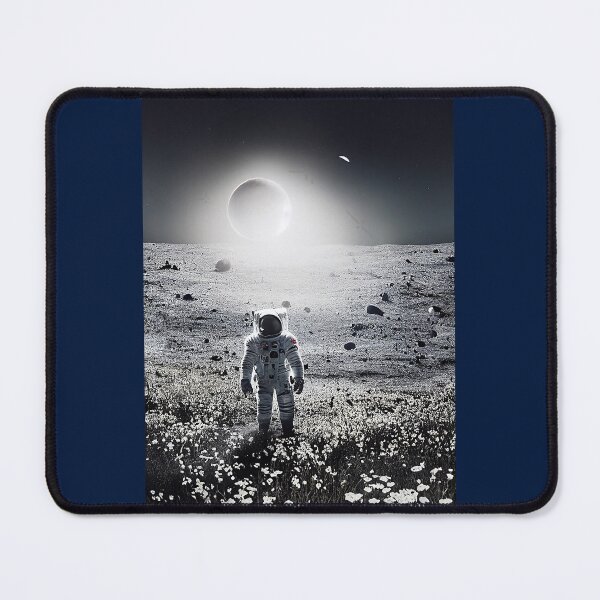 Item preview, Astronaut in the moon planting flowers Graphic  designed and sold by IndianRugCrafts.