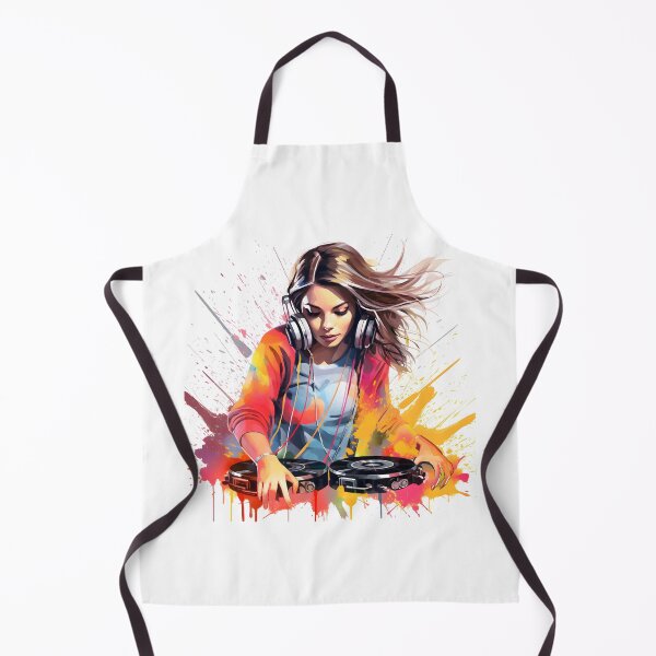 Item preview, Female DJ Watercolour designed and sold by DaliusD.