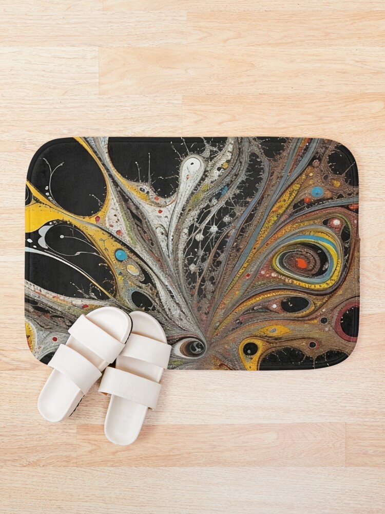Thumbnail 1 of 6, Bath Mat, Butterfly designed and sold by elearah1.