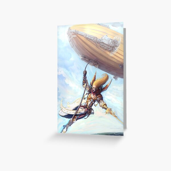 Airship Princess Greeting Card