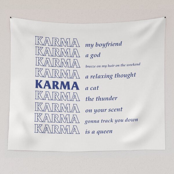Item preview, KARMA CONCERT SHIRT BACKPRINT designed and sold by aydapadi.