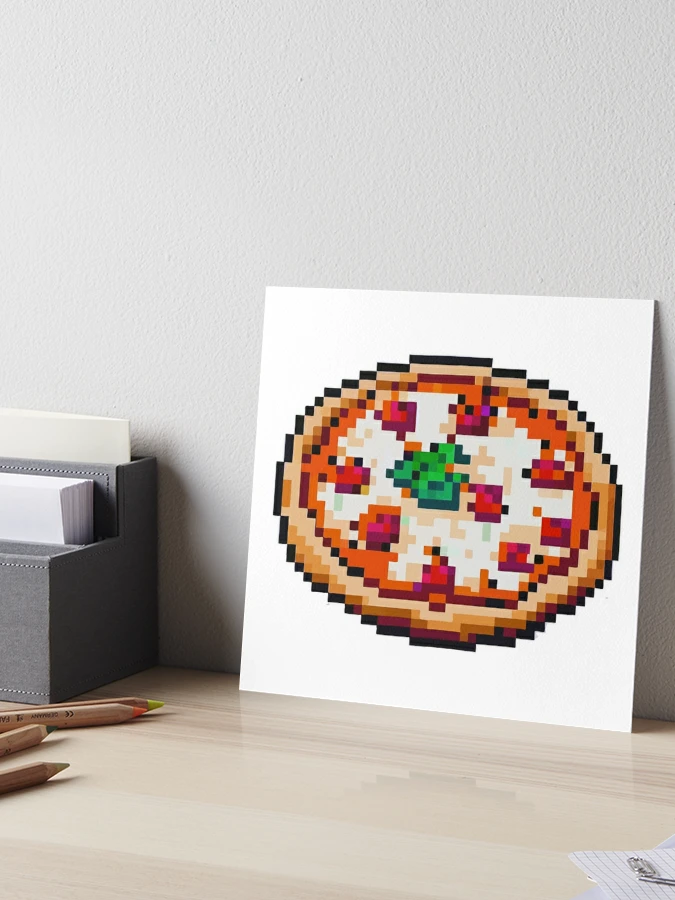 Mod Pizza Margherita Retro Pixel Art Design Art Board Print for Sale by  ZetaDream