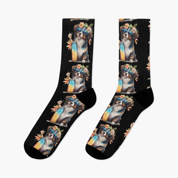Item preview, Bernese Mountain Puppy Dog Summer Vibes Doggo designed and sold by GO SHIRT-TEE.