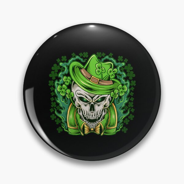Item preview, Petrifying skull wearing a green hat designed and sold by quanlh.