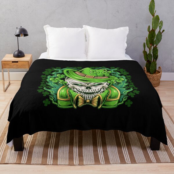 Item preview, Petrifying skull wearing a green hat designed and sold by quanlh.