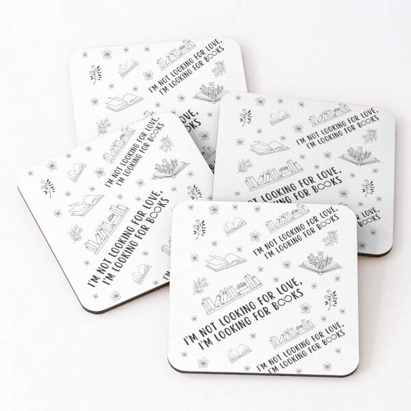 Item preview, I'm not looking for love, I'm looking for books (white) designed and sold by Vimbuy.