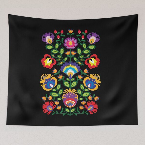 Item preview, Folklore Wycinanki - colorful floral motif designed and sold by FK-UK.