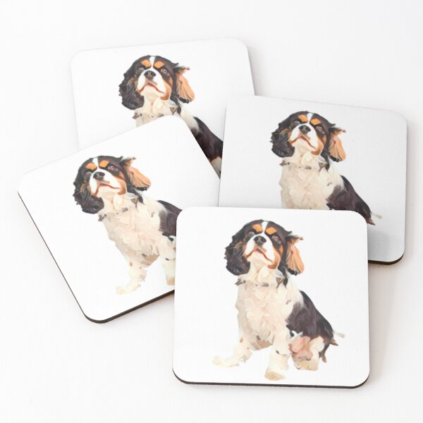 Item preview, Cute Tri-Color Cavalier King Charles Spaniel Puppy designed and sold by NickiBraun.