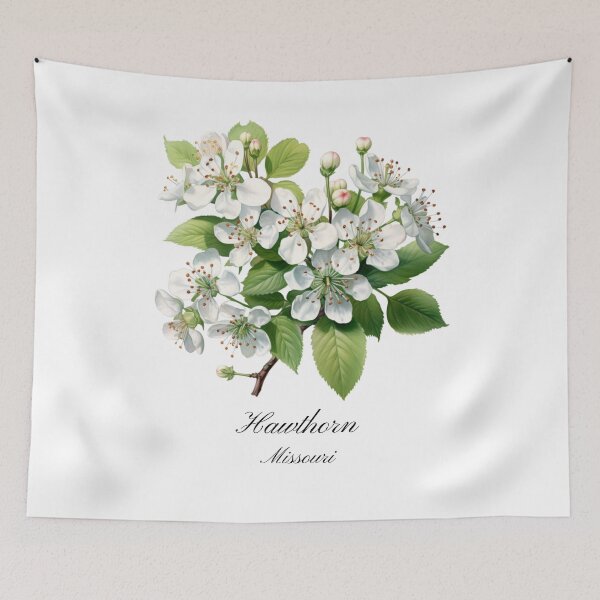 Item preview, Missouri State Flower-Hawthorn designed and sold by Counterbalance Dzigns.