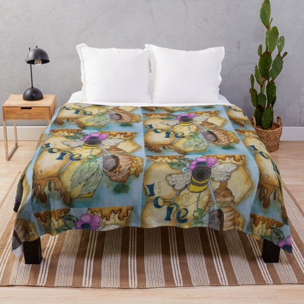 Item preview, Bee Hope Honey Comb designed and sold by CrushOnCovers.