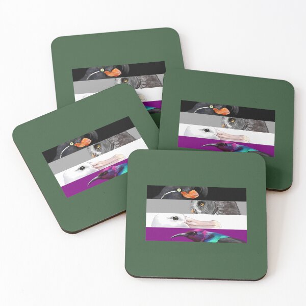 Item preview, Asexual Pride Birds Pin 	 designed and sold by rdcoanfobms38.