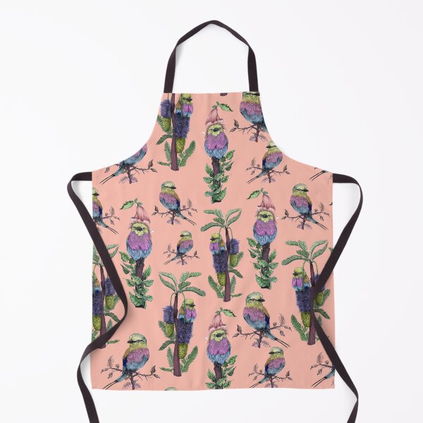 Item preview, Lilac Breasted Roller Bird and Flower Illustrated PAttern designed and sold by ReaDillo.