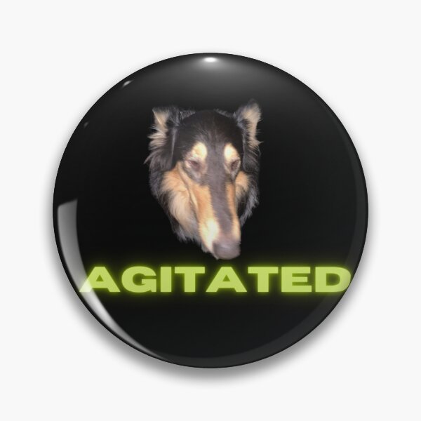 Item preview, agitated dog designed and sold by Alkees.
