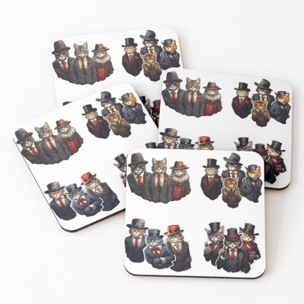 Item preview, Cats mafia sticker pack designed and sold by Foreververypoor.