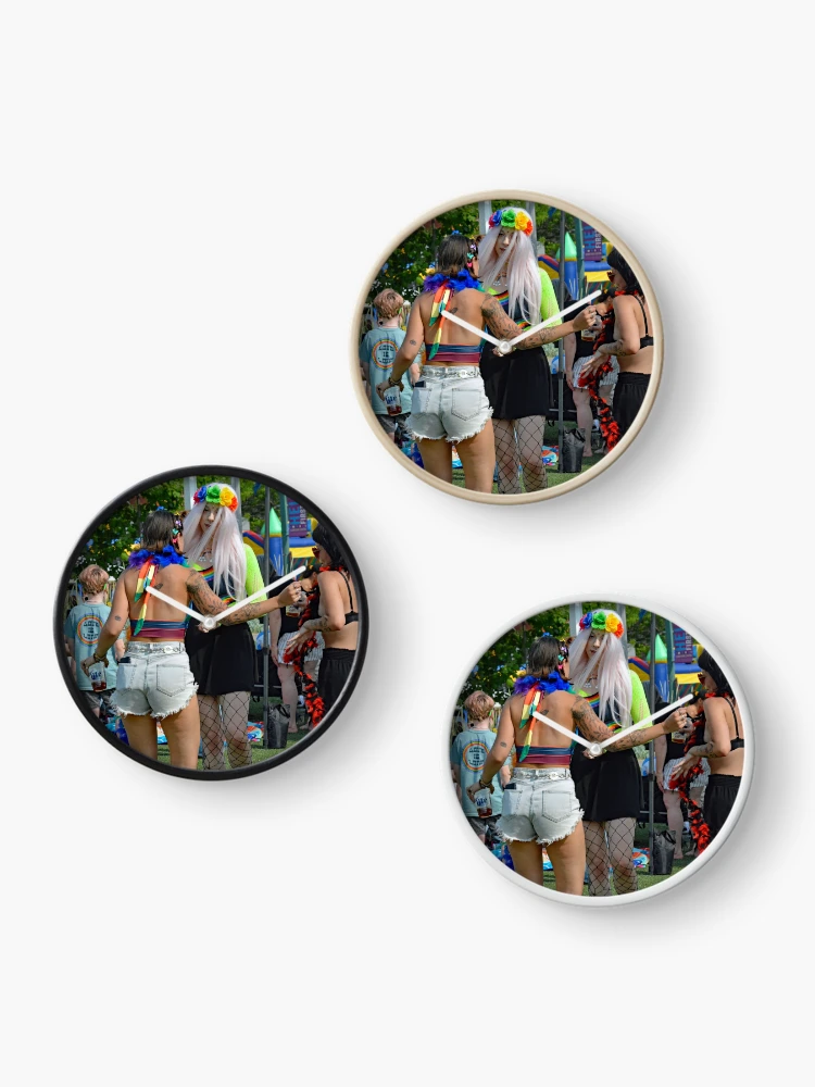 Thumbnail 3 of 4, Clock, Canton Pride 2023 designed and sold by RabbitHole13.