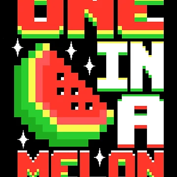 Vorschaubild zum Design One In A Melon Pixel Love Watermelon One In A Melon Gear von DynamicDesign