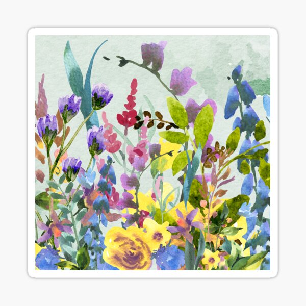 Cottage Floral Sticker