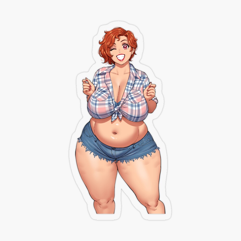 Sexy RedHair Women Cartoon Drawing