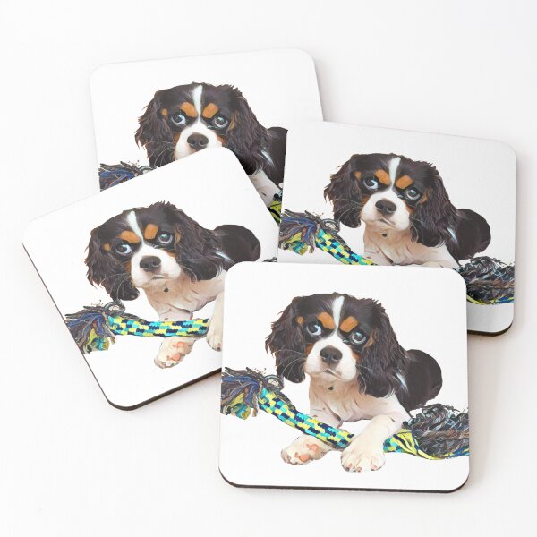 Item preview, Cavalier King Charles Spaniel Tri-Color Puppy designed and sold by NickiBraun.