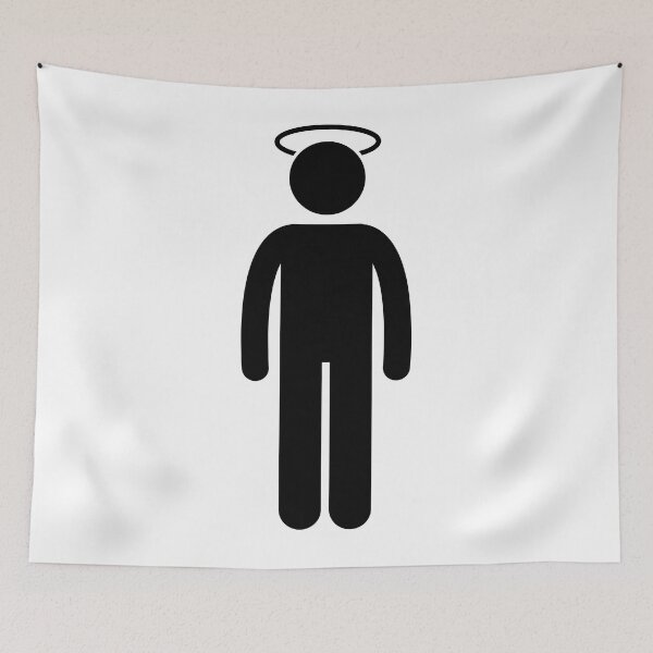 Item preview, The Saint Stick Figure (Black Version) designed and sold by Stickman--.