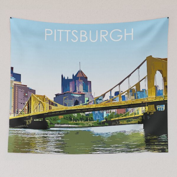 Item preview, Pittsburgh, Pensylvania, USA, Print designed and sold by summattodraw.