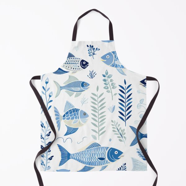 Item preview, A Simple and Clean Blue Fishy, Flora and Fauna Gathering designed and sold by BeHappyGoLucky.